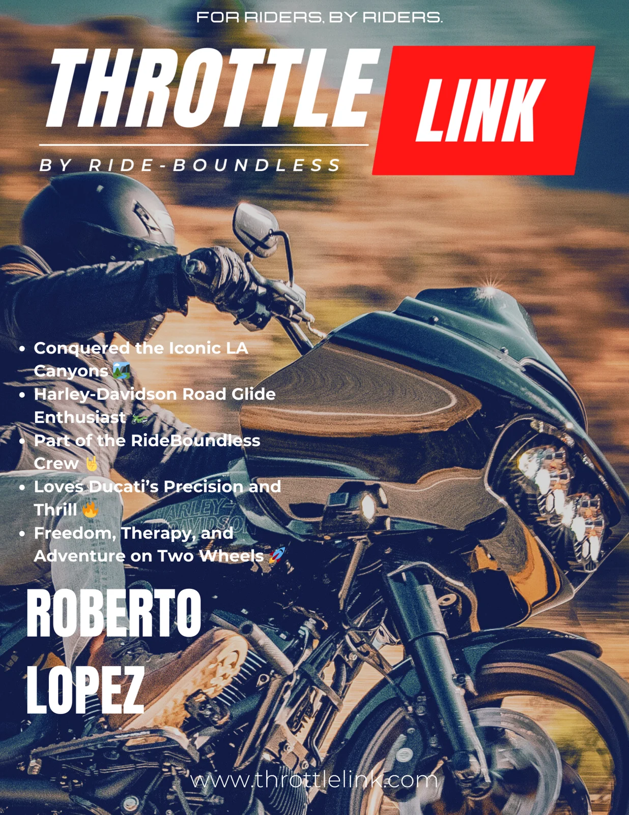 Riding Beyond the Road: A Conversation with Roberto Lopez